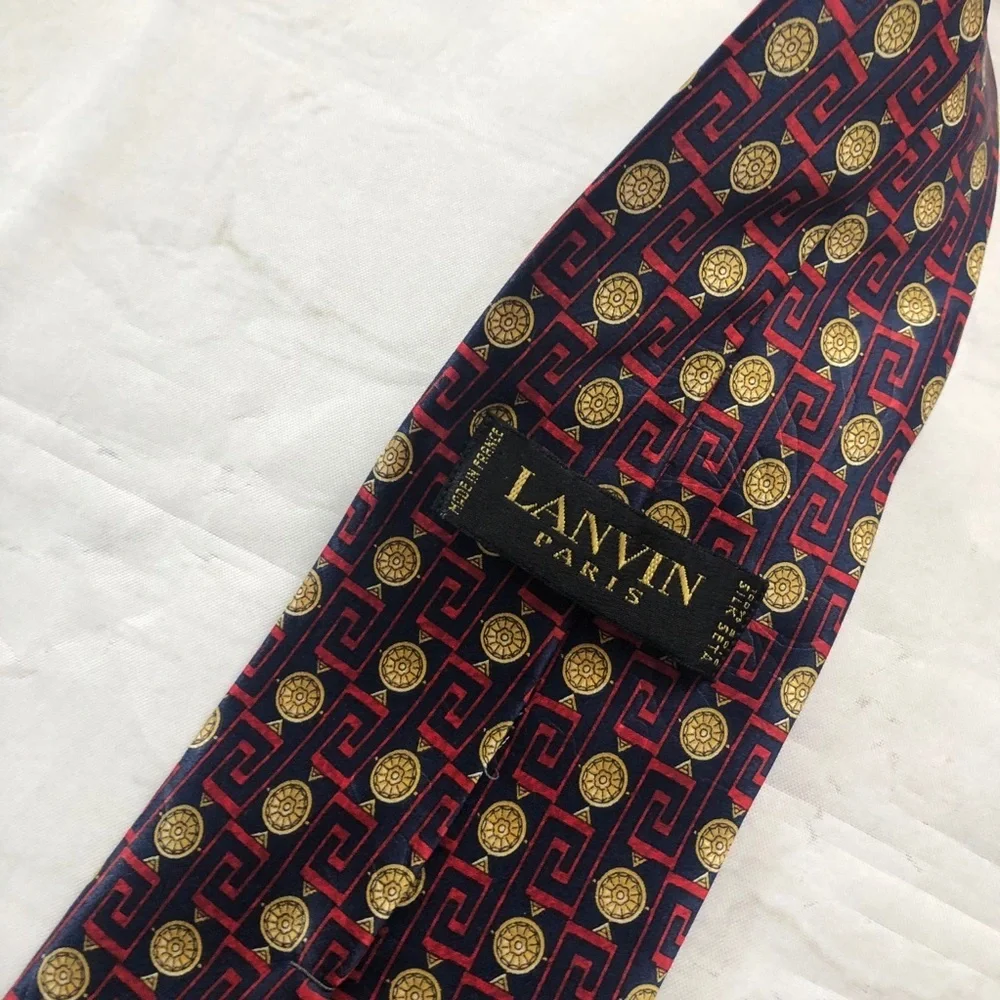 Lanvin Paris 100% silk‎ men’s necktie